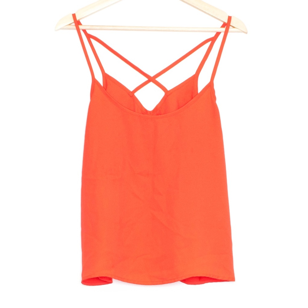 Abercrombie Fitch Tank Crisscross Orange Medium AZ